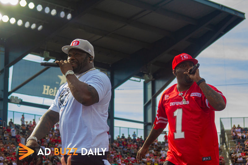 50 Cent and Tony Yayo at the UFL Championship Game